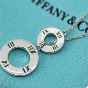 Tiffany&Co atlas circle lariat necklace